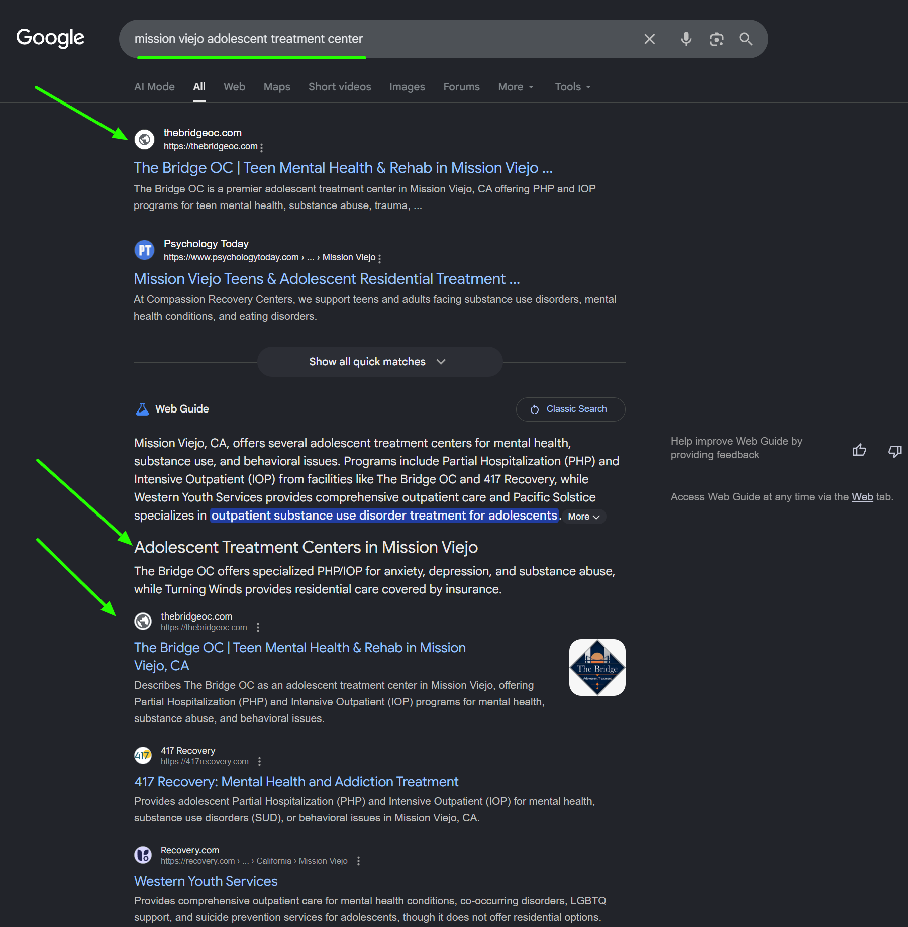 Google Gemini features The Bridge OC in AI Web Guide